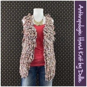 Anthro “Sherbert Loop Handknit Vest” by Dollie